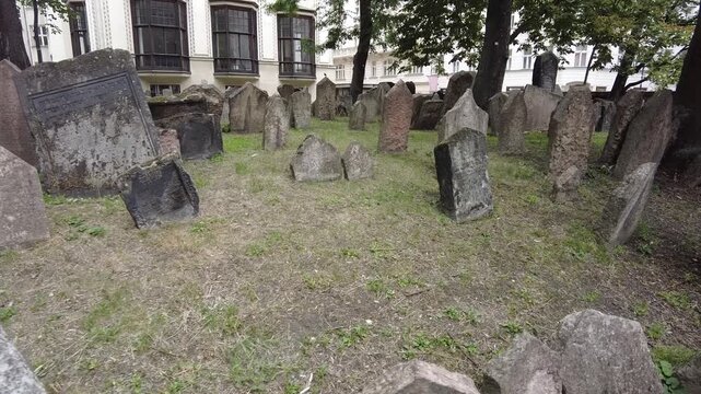 old jewish cemetery in Prague