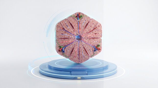 Human Liver Lobule and Hepatic Tissue Anatomy