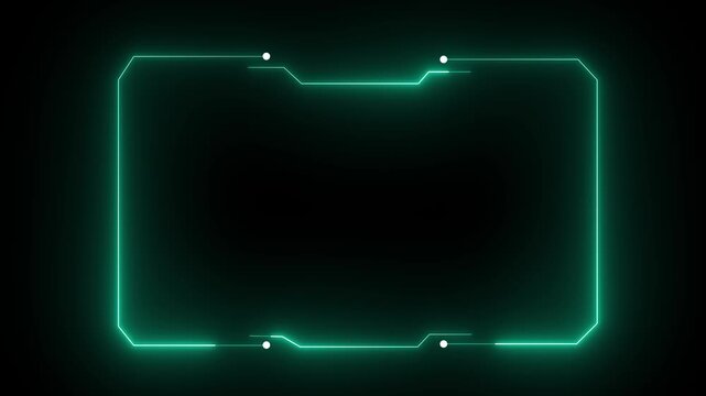 Hud frames blue user interface elements design modern technology futuristic control panel screen digital hologram. abstract tech sci fi hologram frame. Motion graphics of neon hud concept