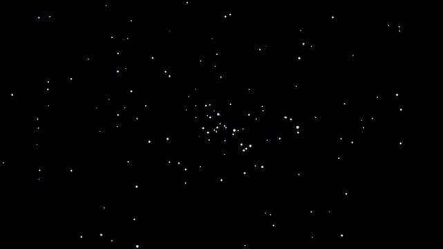 Premium Teal Starfield | High-Tech Curling Animation, Perfect VJ Loop
