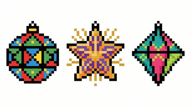 Colorful_Christmas_ornament_pixel