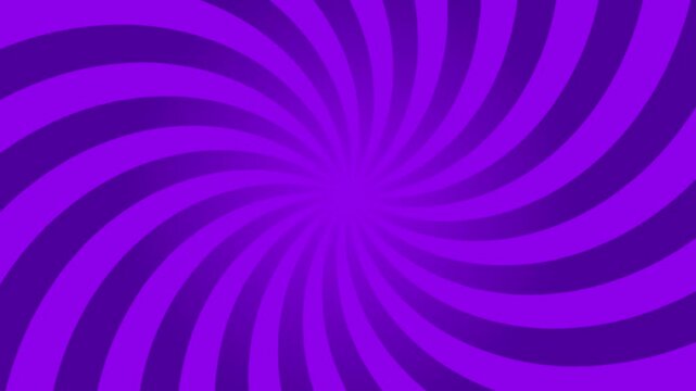 紫の渦を巻いた集中線がループ回転する背景アニメーション。吸い込まれるようなエフェクト素材