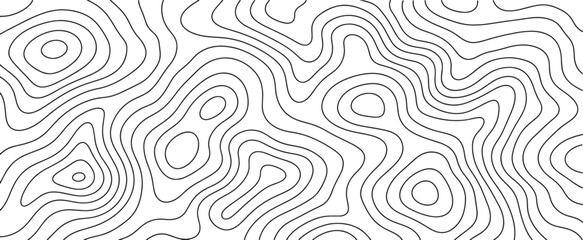 Obraz premium Topographic Map Background with Geographic Contour Lines, Elevation Pattern and Wavy Terrain Design