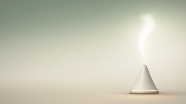 Aroma Diffuser Mist Rising in Calm Spa Still Life Seamless Loop