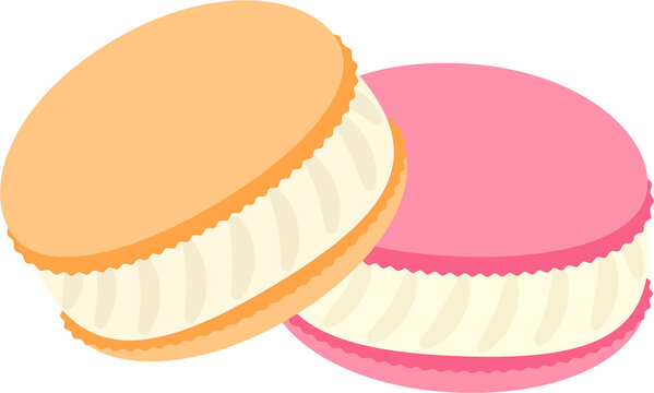 pink macaron dessert