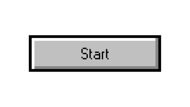 Pixel Old Tech Start Button