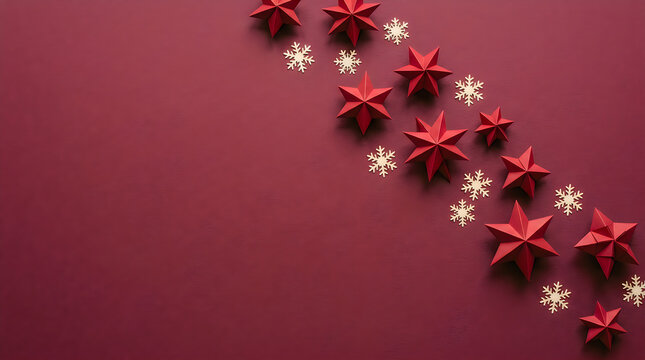 Elegant red poinsettia arrangement with sparkling winter accents