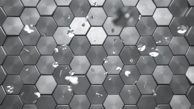 Titanium Hexagon Mosaic