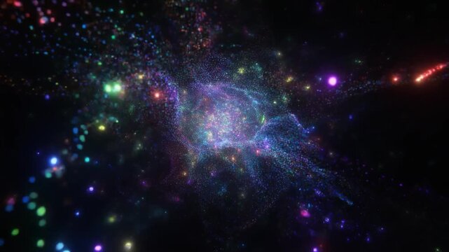 An awe-inspiring cosmic nebula bursts with vibrant nebulae and stardust, revealing the breathtaking beauty and vastness of the universe with swirling patterns of celestial luminescence