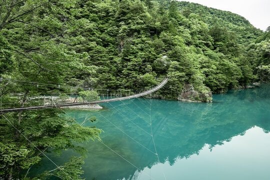 静岡県の川根本町寸又峡温泉にある名所「夢のつり橋」
