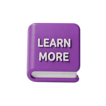 Book icon with learn more text