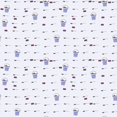 Seamless pattern of cleaning tools © devy