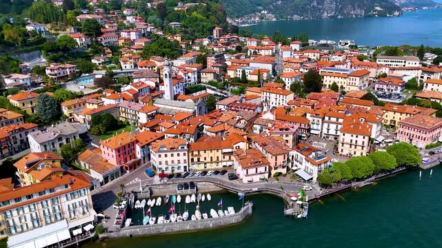 View of Menaggio on the shore of Lake Como, Italy
