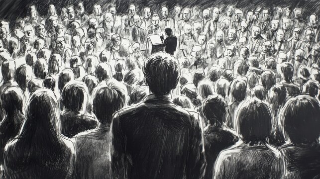 Large Gathering At A Public Performance