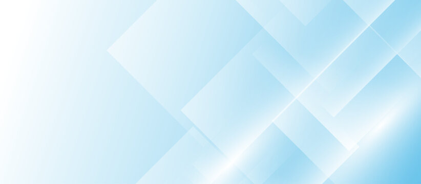 Abstract blue square shape with futuristic concept background