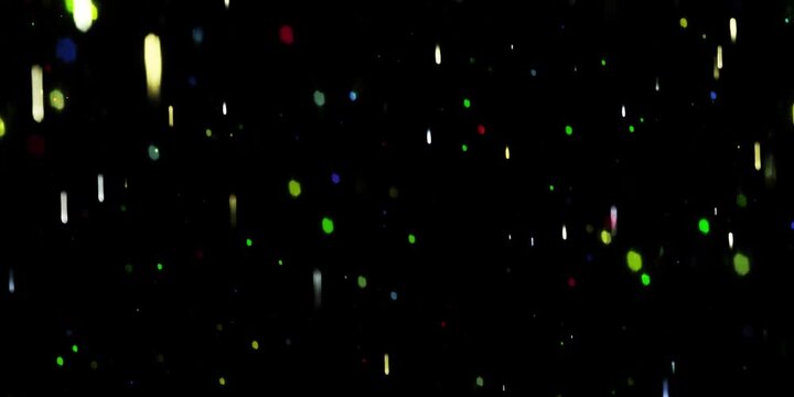Gold ink in water shooting with high speed camera. Gold glitter background with sparkle shine light confetti. Super Slow Motion at 1000fps. effect. blue glitter