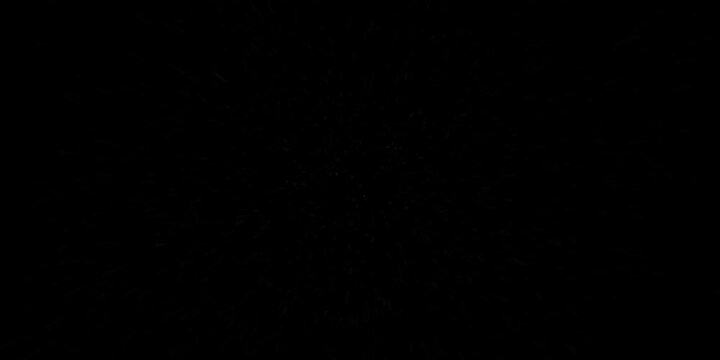 Super slow motion falling snow or dust particles isolated on a black background. Abstract atmospheric SFX overlay with floating debris, cinematic texture and dark visual effect.
