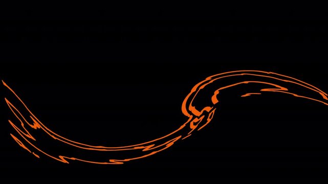 Description: A minimalist line art animation of a big ocean wave cresting and swirling in a seamless loop. Includes a transparent background (RGB+Alpha) for easy overlay.