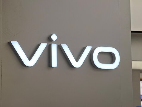 Shanghai, China-Jan.13th 2026: VIVO brand logo store sign 