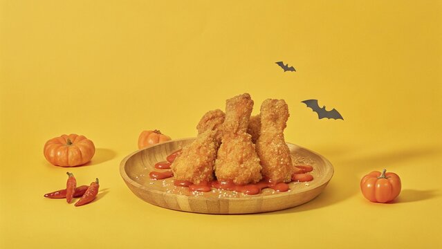 Halloween Fried Chicken