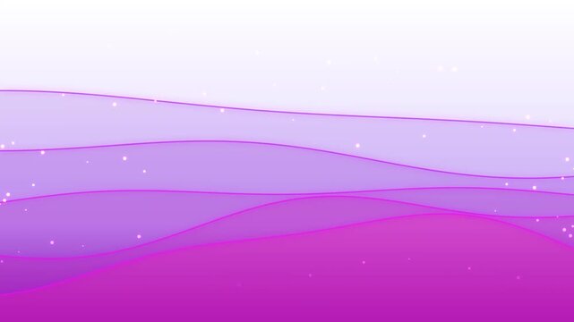 Abstract purple wave background, with floating particles, smooth flowing motion, for modern presentations, and digital