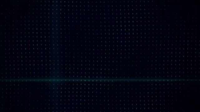 Digital data stream background with scanning light beam