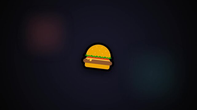 Minimalist hamburger icons on a dark navy background