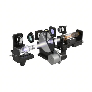 AAS Deuterium Arc Lamp Background Correction Optical System 3D