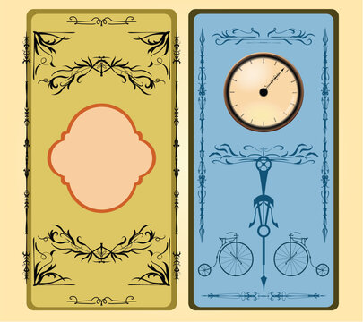 Vintage Steampunk Ornamental Frames and Decorative Stickers Collection