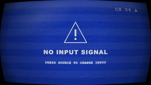 Channel Surfing Changing TV Channels No Signal on Curved CRT Television Static Between Stations Loop