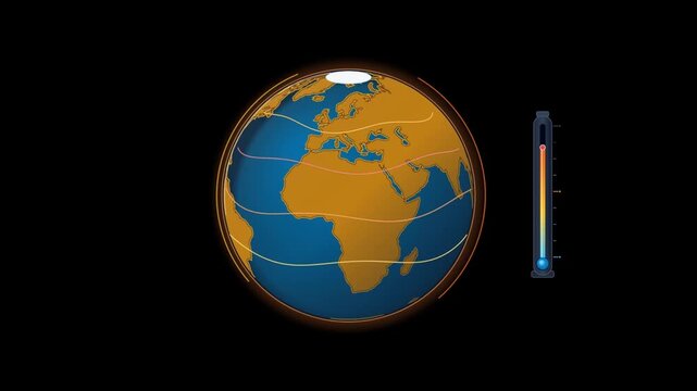 Global Warming Simulation Shows Earth's Temperature Rise
