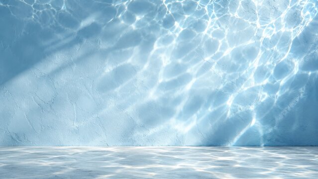Blue Water Caustic Light Background