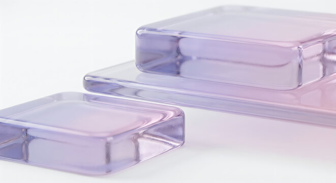Clear plastic mattress protectors stacked on bed