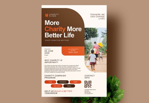Charity Campaign Flyer Layout