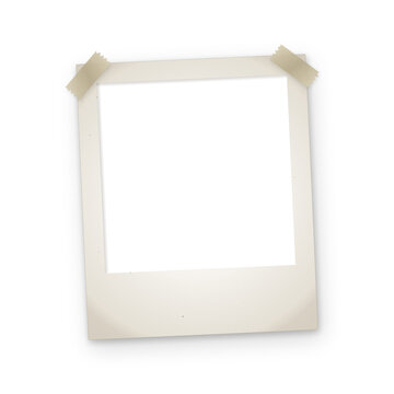 Empty vintage frame ready for photo with light corner shadows