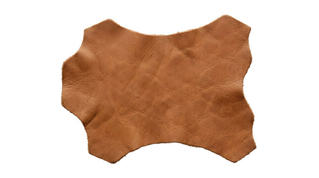 Natural Brown Sheepskin Leather Close Up Texture.