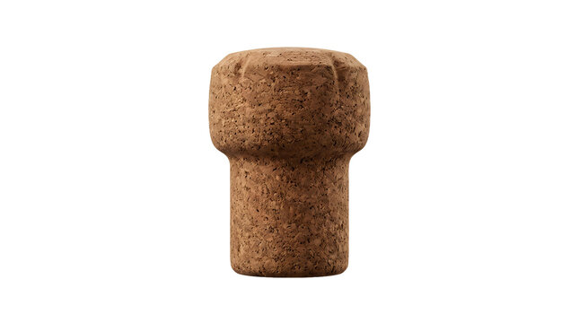 Closeup of Natural Cork Wine Bottle Stopper.