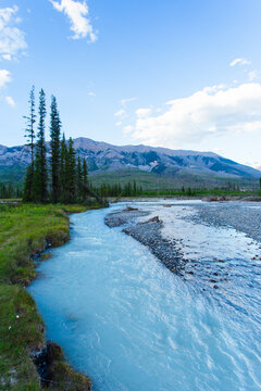 Milky Blue River in Banff