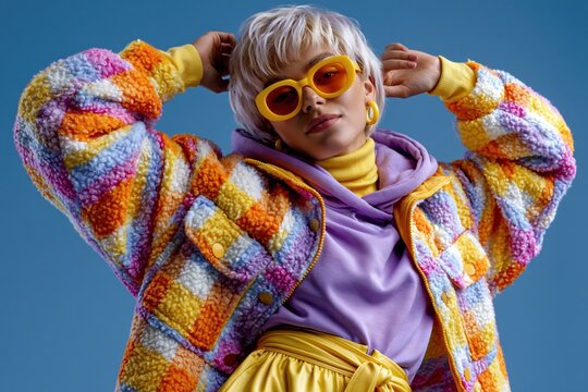 Bold Colorful Fashion Portrait