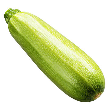 Fresh green zucchini isolated on black background