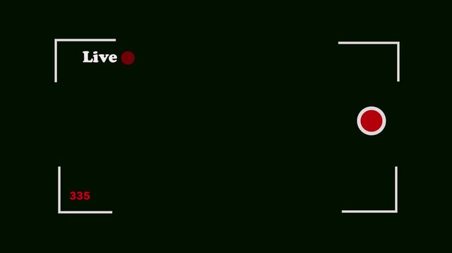 Green screen flash transition with live recording indicator, chroma key background animation