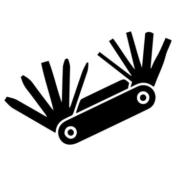 Cycling Multi tool Glyph Icon