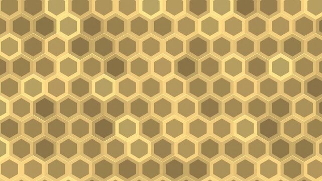 ビーズワックスのハニカム模様の背景（斜め方向の動き）
