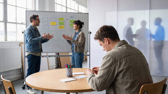 Learner loses focus in a collaborative hybrid workshop setting