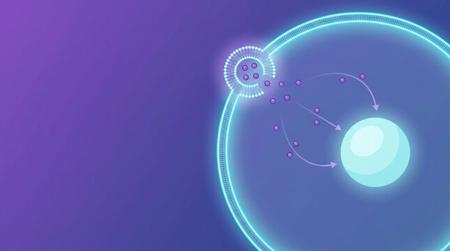 Nanocarrier delivery route inside a target cell