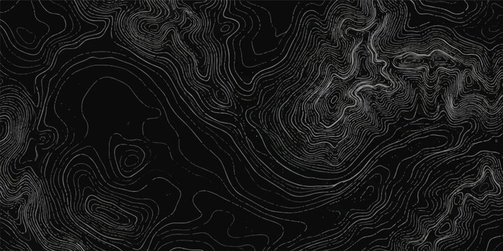 Abstract topographical terrain map contour lines pattern with topographic map abstract background data visualization graphic design dark theme cartography