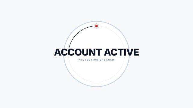 Account status interface elements showing active and locked states