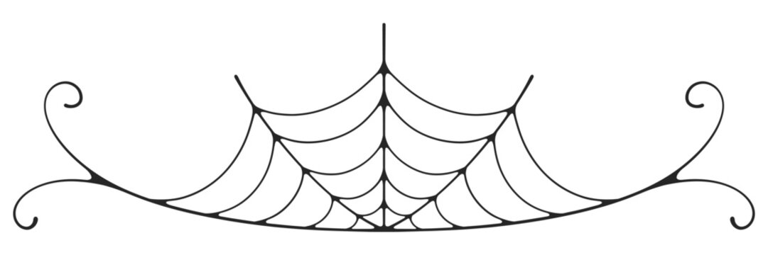 spider web vector, Spooky halloween spider web vector eps