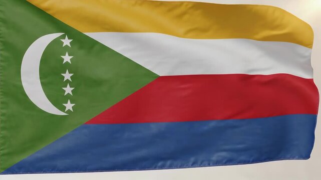 Waving Flag of Comoros