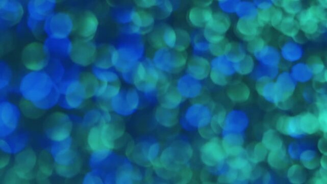 Bokeh circles. Blur luminosity. Color vibrant gradient defocused optic overlay. Turquoise blue violet light leak abstract background.
